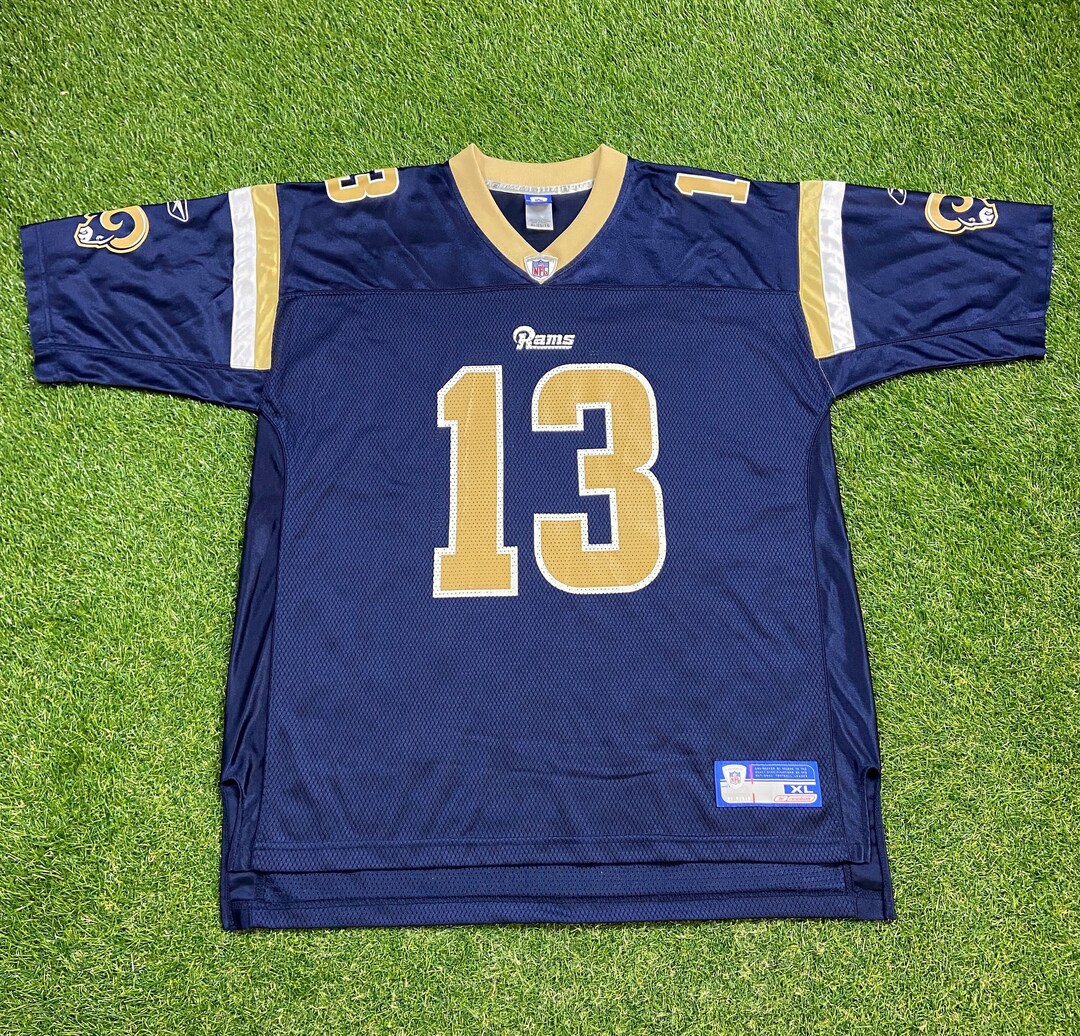 Reebok NFL Rams Warner アメフト　ゲームシャツ　52 Kurt Warner St. Louis Rams Reebok Jersey Authentic White