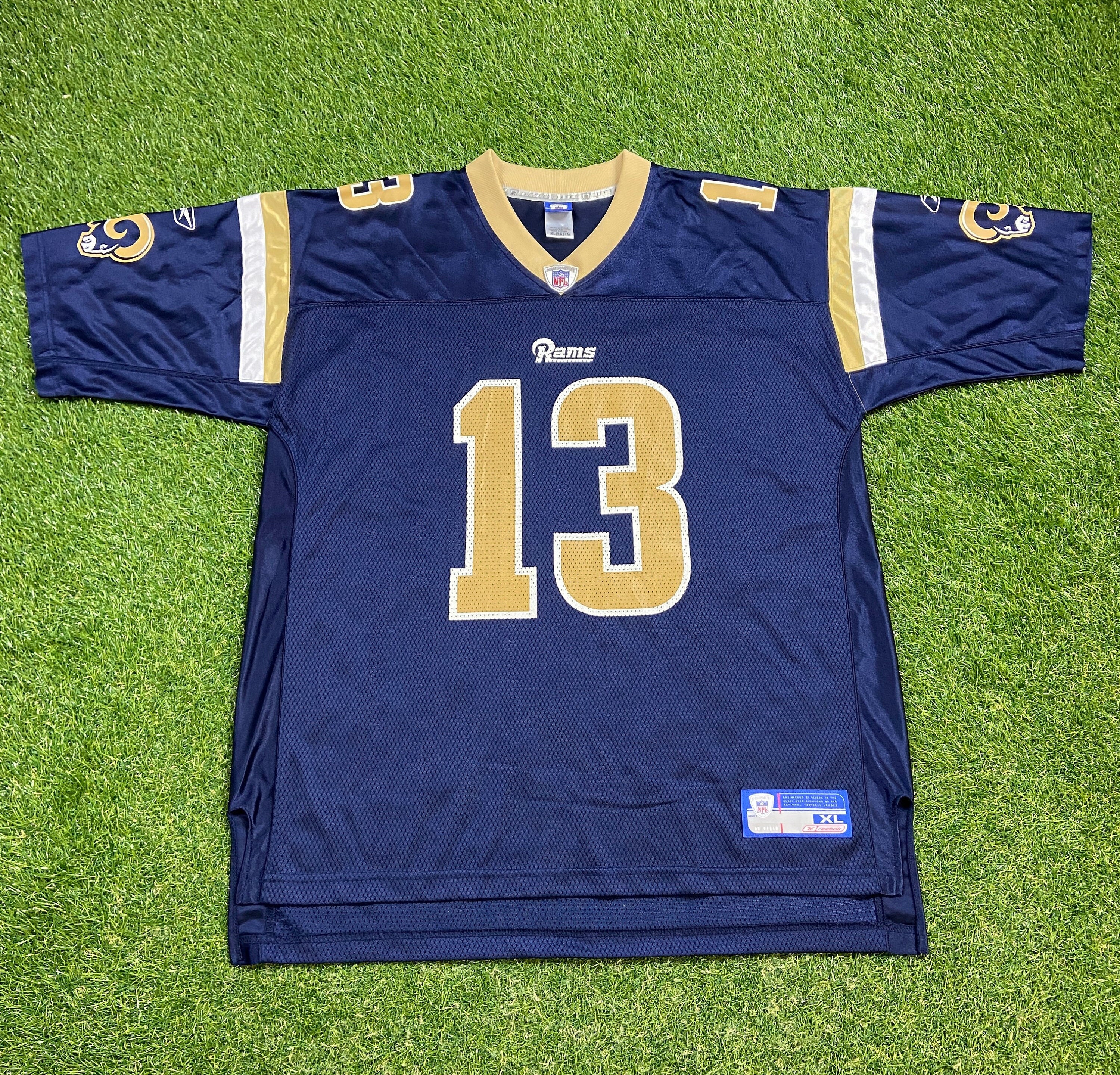 Kurt Warner Los Angeles Rams Jersey Nike Youth XL Blue Gold #13