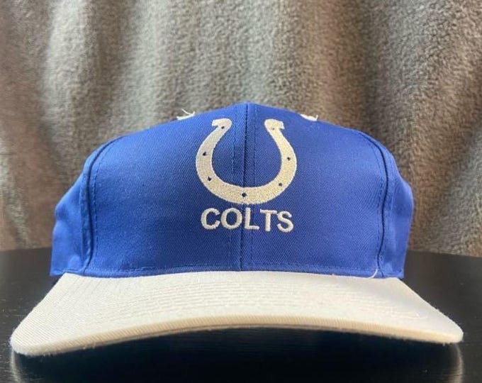 Vintage Indianapolis Colts Snapback Hat OSFA NFL Football Indiana Peyton Manning 1990s 90s