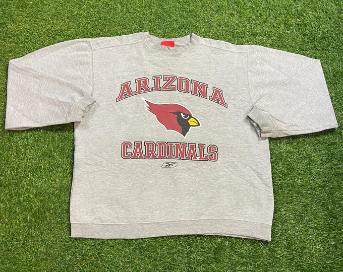 Vintage Arizona Cardinals Crewneck Sweatshirt Reebok Size Medium M NFL Football Phoenix 1990s 90s Pull Over Oversized