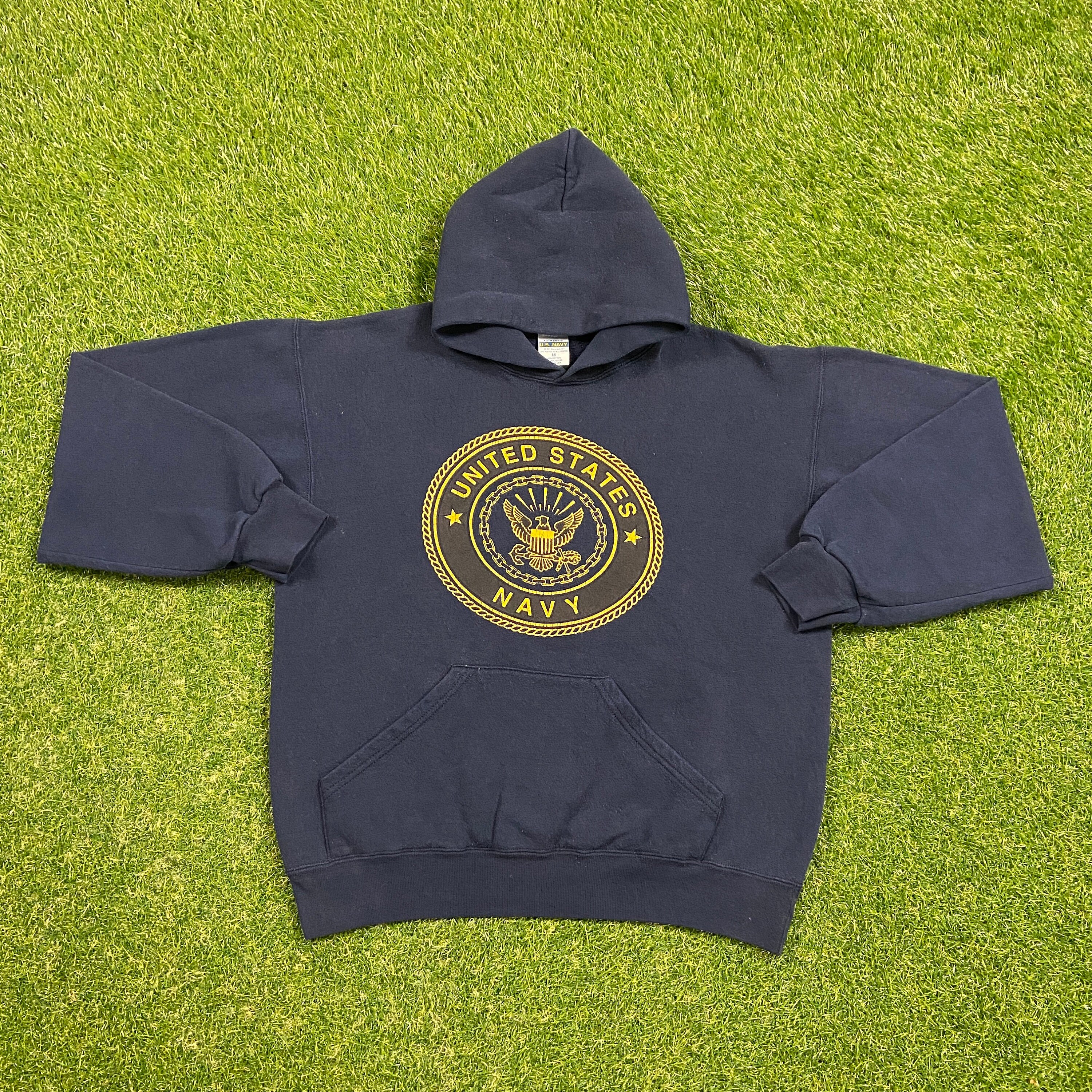 Vintage United States Navy Hoodie Sweatshirt MJ Soffe Made USA - Etsy