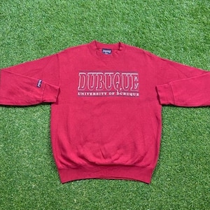 Vintage Dubuque University Crewneck Sweatshirt Jansport Made USA Size Medium M Presbyterian University Iowa Pull Over Oversized