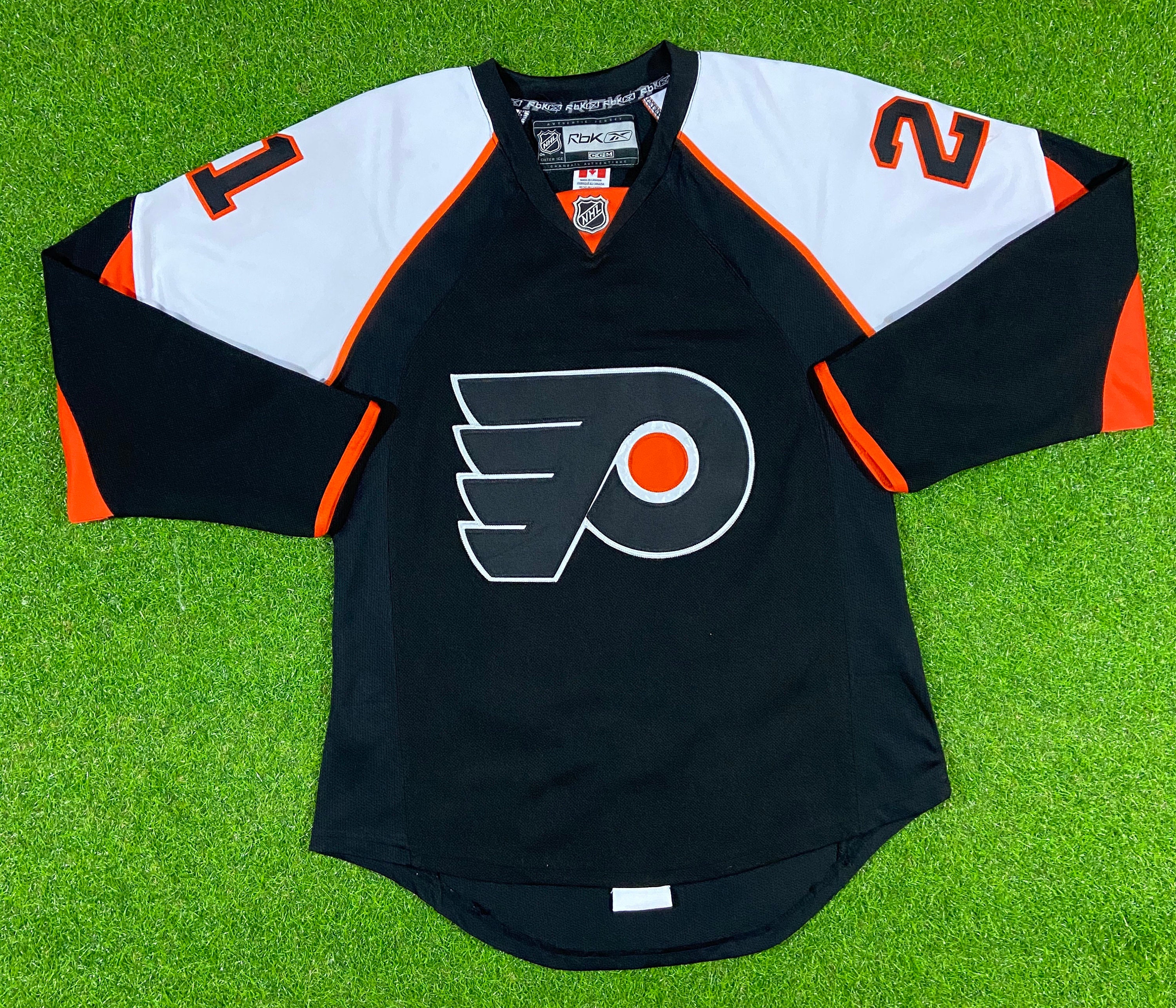 PHILADELPHIA FLYERS AUTHENTIC REEBOK JERSEY ADULT LARGE