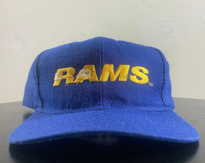 Vintage Los Angeles Rams Snapback Hat New Era OSFA NFL Football LA California St Louis 1990s 90s