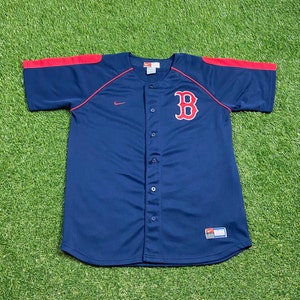 Vintage Boston Red Sox Baseball Jersey Nike Size Youth XL MLB Baseball 1990s 90s American League New England Fenway Park Small