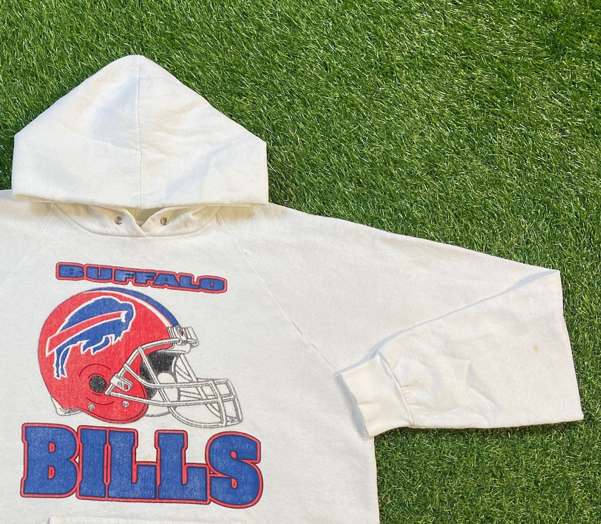 Vintage Buffalo Bills Hoodie Sweatshirt Fruit of the Loom Made USA