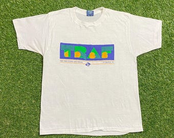 Vintage Three Rivers Arts Festival T Shirt Tee Made USA Size Large L TRAF Pittsburg Pennsylvania Event Artist Music Dance Art Theater 80s