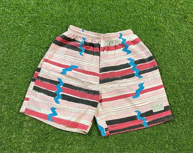 Vintage Shore Club Shorts Size Large L Beach Island Skate 1990s 90s All Over Surf