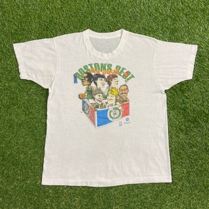 Vintage Boston Celtics T Shirt Tee Size Small S NBA Basketball New England Massachusetts Larry Bird 1980s 80s