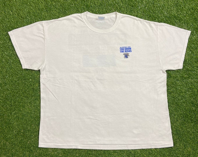 Vintage University of Kentucky Wildcats T Shirt Tee Size XXL 2XL Lexington Go Big Blue NCAA College Football UK Classic 00s
