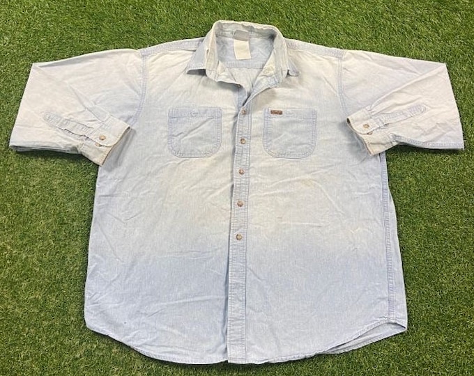 Vintage Carhartt Button Down Shirt Size XXL 2XL Rare American Apparel Outdoor Wear Work Wear Rugged 1990s 90s