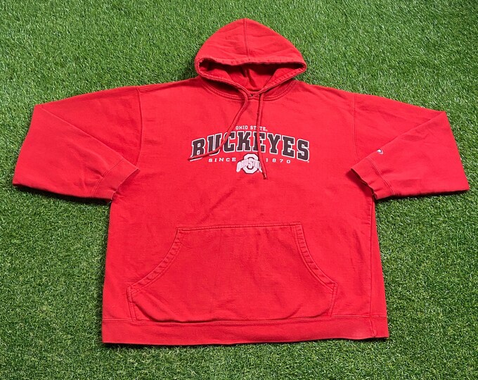 Vintage Ohio State University Hoodie Sweatshirt Size Xtra Large XL Cleveland NCAA College Buckeyes Football Basketball Classic 1990s 90s