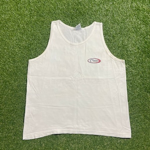 Vintage Tommy Hilfiger Tank Top Shirt Tee Made USA Size Large L Multi Colored Quality 90s TH Comfortable Surfing Classic 1990s Fit