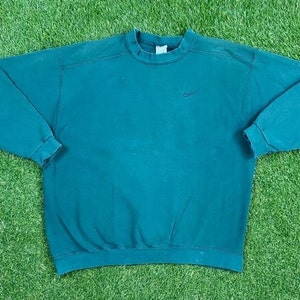 Vintage Nike Crewneck Sweatshirt Made USA Size Xtra Large XL Nike Swoosh Check Mark Just Do It Classic Air Jordan 1990s Original Pull Over