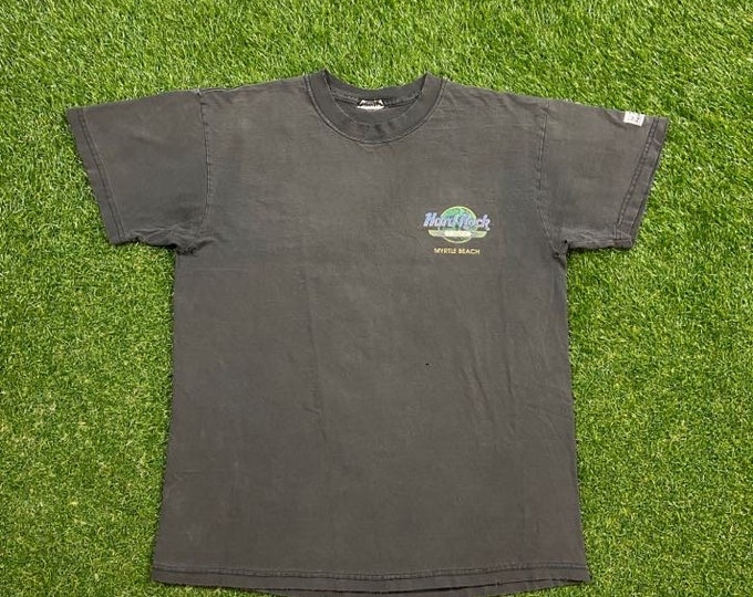Vintage Hard Rock Cafe Myrtle Beach T Shirt Tee Size Small S South Carolina Classic Music 1990s 90s