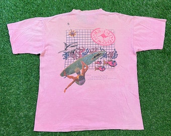 Vintage Shreds T Shirt Tee Made USA Size Xtra Large XL Surf Waves Ocean Skate 1990s 90s Original Classic