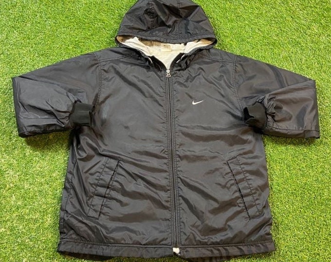 Vintage Nike Windbreaker Jacket Zip Up Jacket Size Medium M Just Do It! Sportswear Athletic Wear Classic 90s 1990s Light Rain Jacket Coat