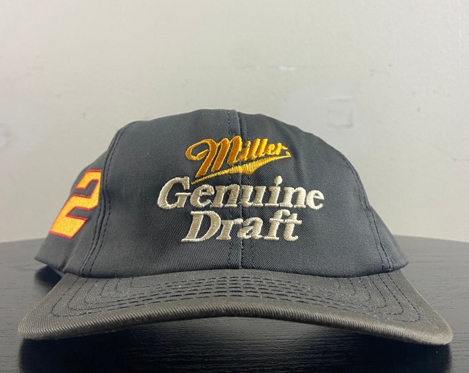 Vintage Rusty Wallace #2 Snapback Hat Motorsports International Made USA OSFA NASCAR Daytona 500 Racing Car 90s Classic 1990s