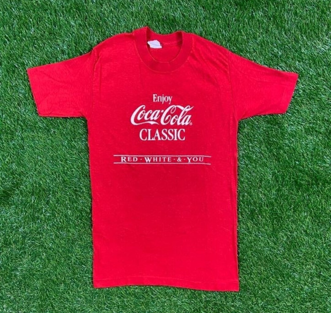 Vintage Coca Cola T Shirt Tee Coke Collector Enjoy Coca Cola