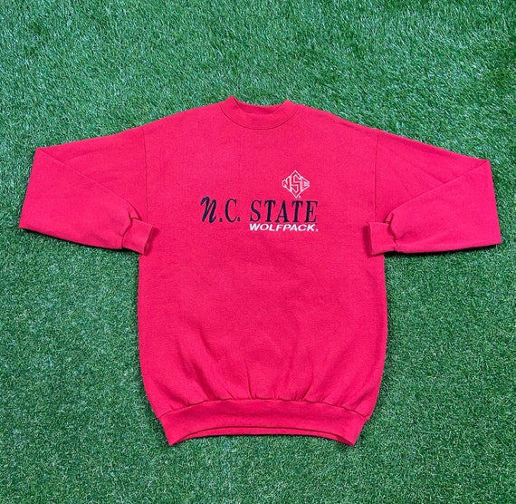 Vintage NC State University Wolfpack Crewneck Sweatshirt Logo Athletic Size Medium M NCAA College Basketball Pull Over Oversized Etsy UK