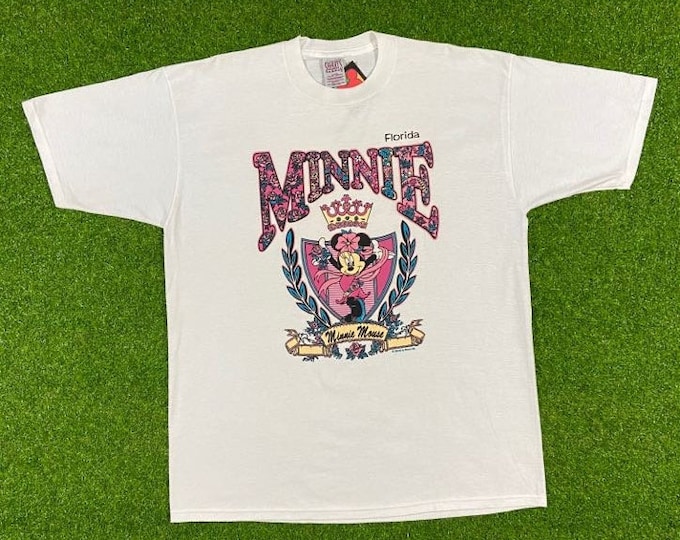 Vintage Disney Minnie Mouse Florida T Shirt Orlando FL 1990s Walt Disney World Classic Mickey Mouse 90s Magic Size Xtra Large XL New Tags