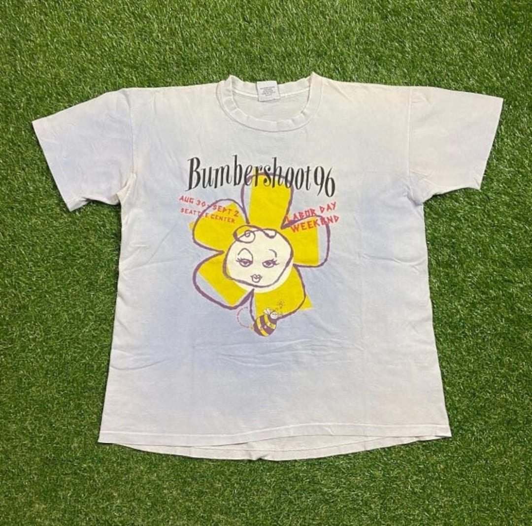 アルフ　お喋りアメリカ　ビンテージ Vintage Bumbershoot 96 T Shirt Tee Anvil Made USA Size Large