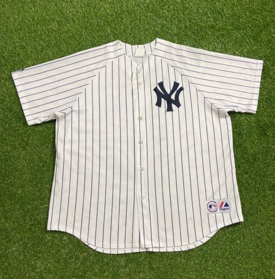 Majestic MLB Baseball Jersey New York NY Yankees Cool Base white, White :  : Sports & Outdoors