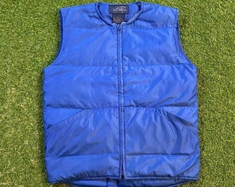 Chaleco azul vintage talla S, chaqueta cálida con cremallera, impermeable, abrigo de los años 90, abrigo de senderismo de los 90.