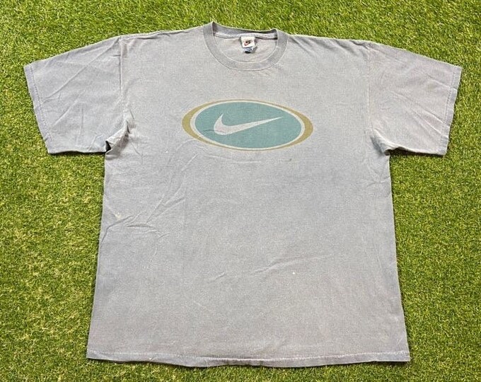 Vintage Nike T Shirt Tee Made USA Size Xtra Large XL Nike Check Air Jordan Just Do It Classic Sportswear 1990s 90s