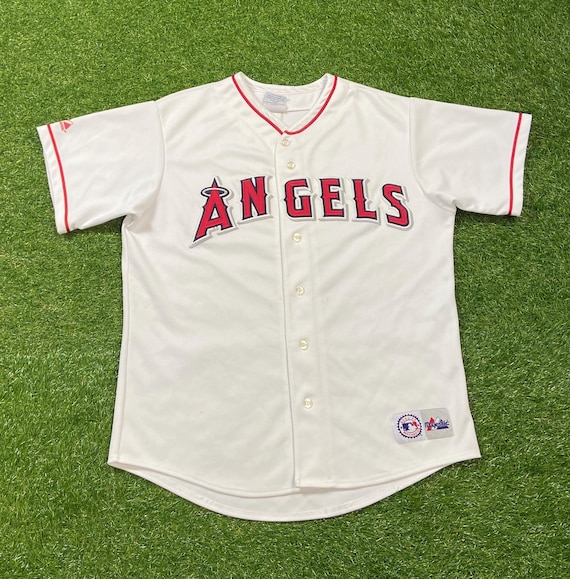 Vintage Anaheim Angels Jersey Size Large L MLB Baseball Pujols