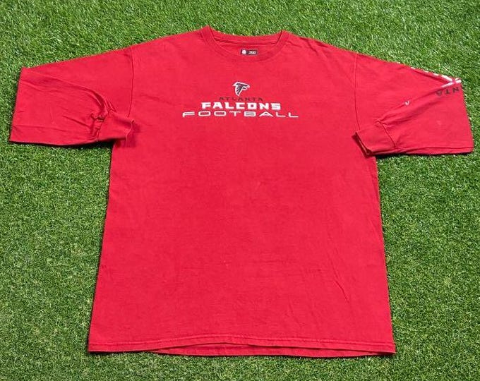 Vintage Atlanta Falcons Long Sleeve Shirt Tee Size Xtra Large XL NFL Football ATL Georgia 1990s 90s