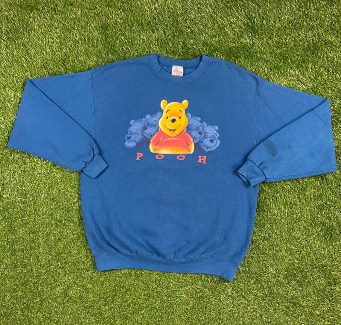 Vintage Winnie the Pooh Bear Crewneck Sweatshirt Made USA Size | Etsy