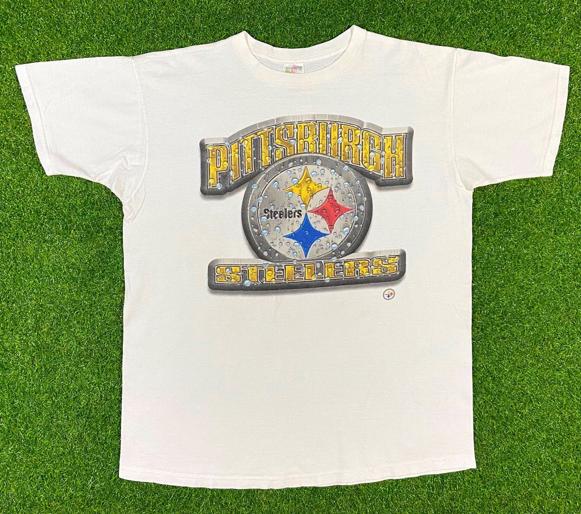 Vintage Pittsburgh Steelers Spell Out Graphic NFL Football T | Etsy