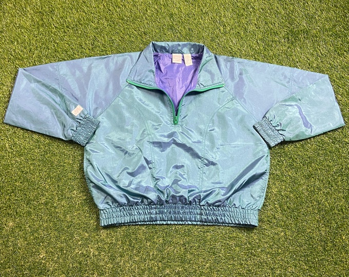 Vintage Nike Windbreaker Zip Up Jacket Size Medium M Just Do It! Sportswear Athletic Wear Classic 90s 1990s Light Rain Jacket Coat