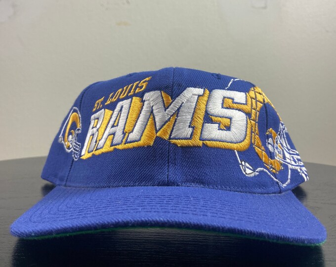Vintage St Louis Rams Snapback Hat Sports Specialties OSFA NFL Football Missouri Los Angeles California 1990s 90s