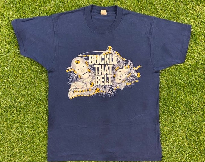 Vintage Buckle that Belt T Shirt Tee Screen Stars Made in Canada Size Large L Florida Department of Transportation