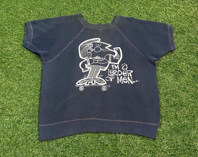 Vintage I'm a Leader of Men T Shirt Tee Size Large And a Follower of Women Quality 1960s 60s Great Fit Original