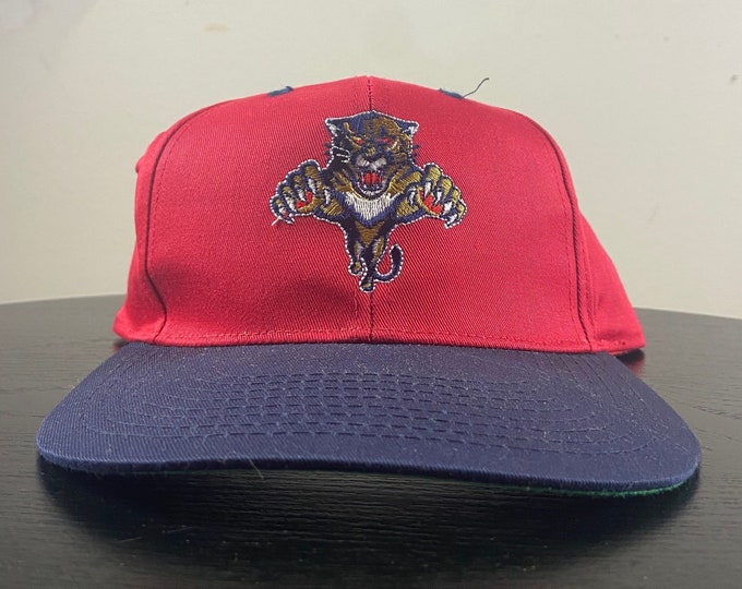 Vintage Florida Panthers Snapback Hat OSFA NHL Hockey Florida FL Miami 1990s 90s Deadstock New with tag