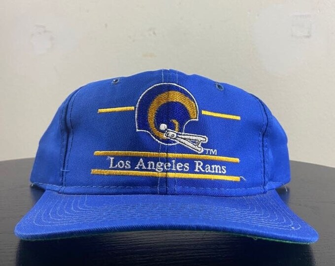 Vintage Los Angeles Rams Snapback Hat Annco OSFA NFL Football LA California St Louis 1990s 90s Split Bar