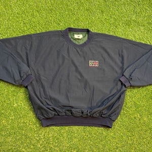 Vintage Golf Seattle Pull Over Windbreaker Jacket Size Large L US Open Masters Tournament Tiger Woods Light Rain Coat Washington 1990s 90s