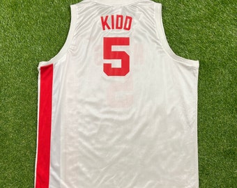Vintage New Jersey Nets Jason Kidd #5 Jersey Reebok Size XXL 2XL