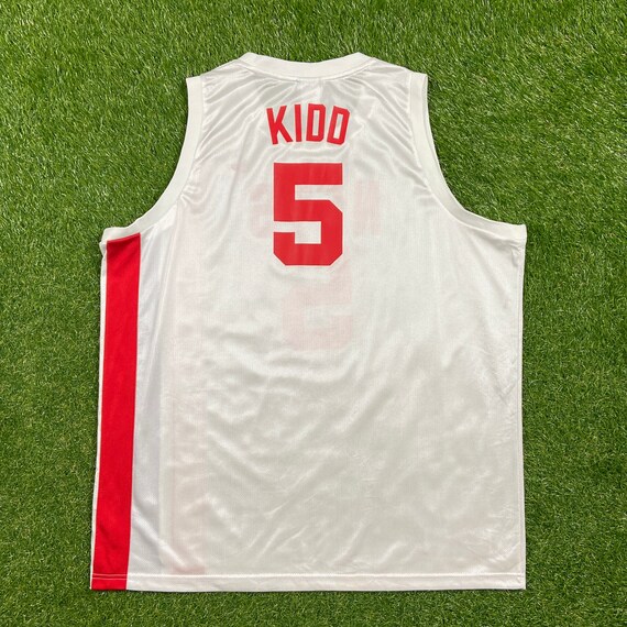 Vintage New Jersey Nets Jason Kidd #5 Jersey Reebok Size XXL