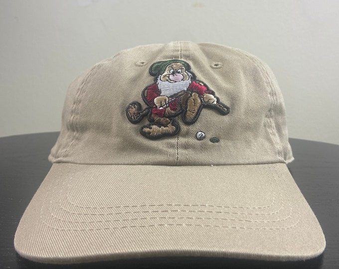 Vintage Snow White Seven Dwarfs Strap Back Hat OSFA Mickey Mouse Walt Disney World WDW Disneyland 1990s 90s Golf