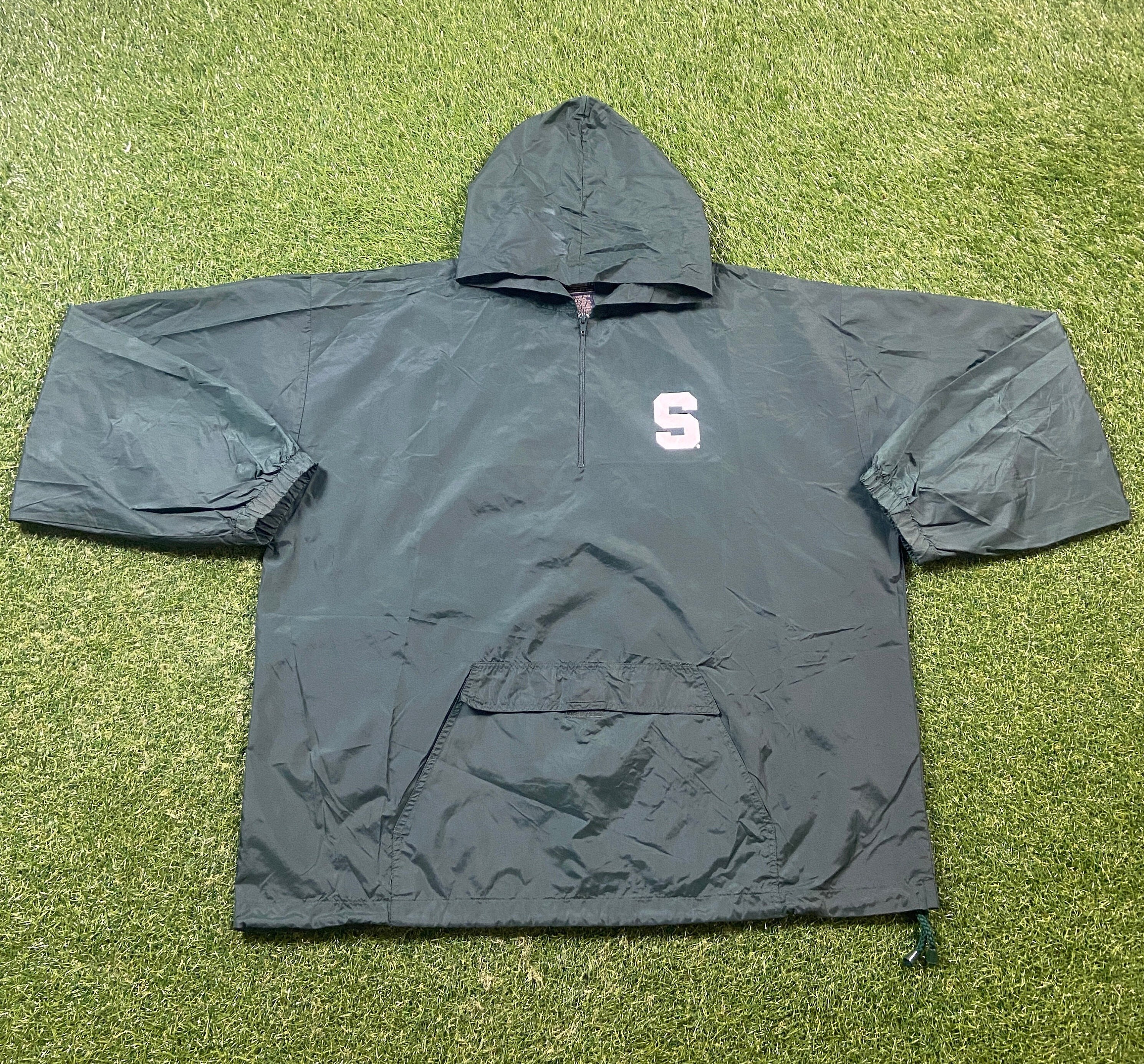 Vintage University of Michigan State Windbreaker Jacket Size - Etsy