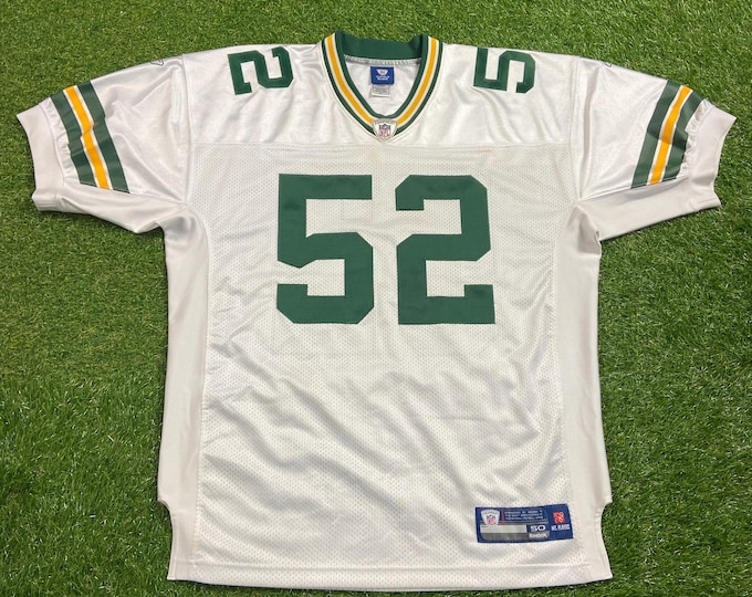 Vintage Green Bay Packers Clay Matthews #52 Jersey Reebok Size 2XL XXL NFL Football Wisconsin Lambeau Field 00s