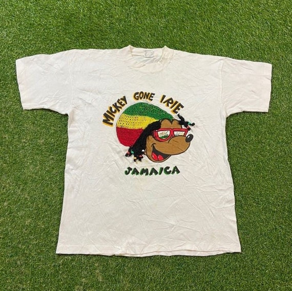 Vintage Mickey Mouse T Shirt Tee Size Xtra Large XL Jamaica Reggae