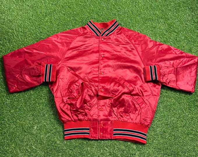 Vintage Sonic Superstar Bomber Jacket Dunbrooke Made USA Size Large L High Quality Classic Comfortable Apparel Great Fit 1990s 90s