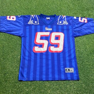Vintage New England Patriots Andy Katzenmoyer #59 Jersey Starter Size Xtra Large XL NFL Football AFC 1990s 90s Authentic Super Bowl