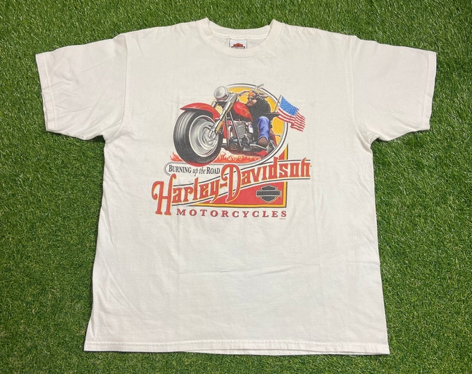 Vintage Harley Davidson T Shirt Tee Size Xtra Large XL St Louis Missouri Bike Week HOG 3D Eagle Motorcycle Truckers Biker 1990s 90s