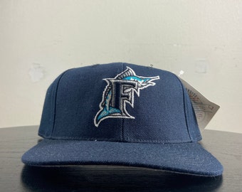 Vintage Florida Marlins Fitted Hat Size 6 3/4 MLB Baseball National League Miami FL 1990s 90s